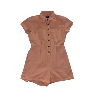 BDG Joey Urban Outfitters Salmon Pink Romper Shorts Jumpsuit Size Small